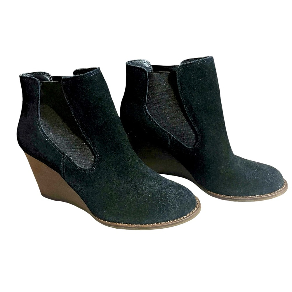 Lucky Brand Black Suede Booties